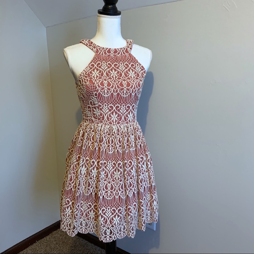 Lace Mauve Dress